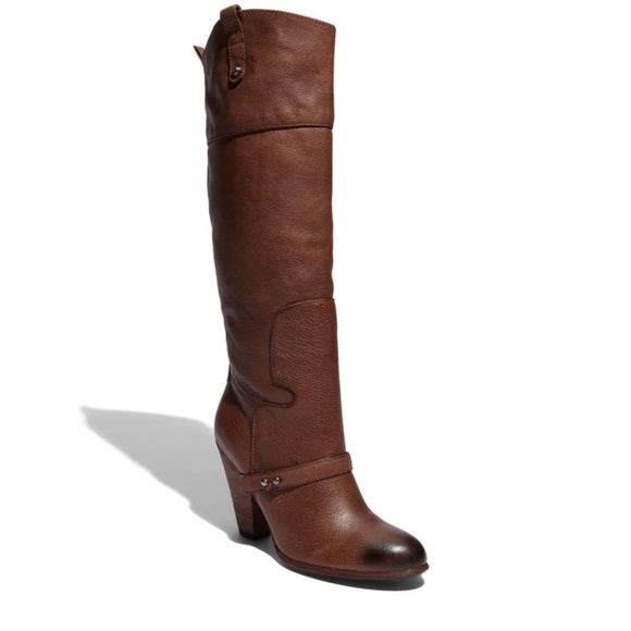Sam Edelman Shoes - Sam Edelman Naharra Brown Leather Knee High Boots